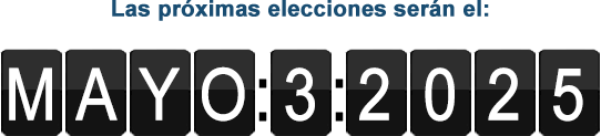La elección  se llevará a cabo el 3 de mayo de 2025.