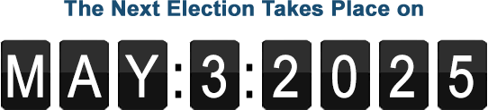 The election takes place on May 3, 2025