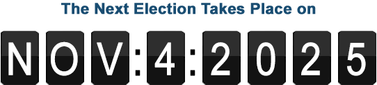 The election takes place on November 4, 2025
